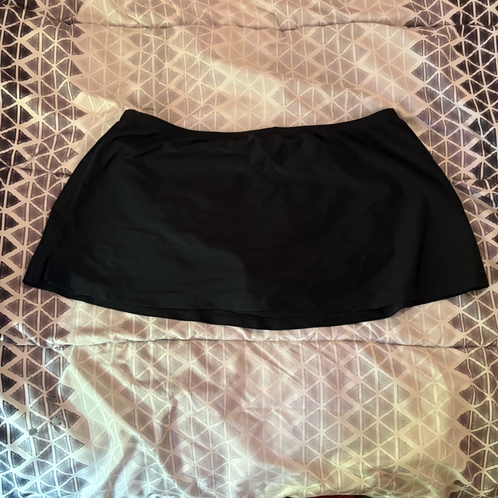 New Directions Black Skater Mini One-Piece